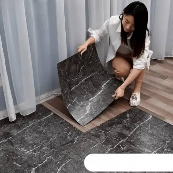 PVC Adhesive Floor Sticker Marble Effect