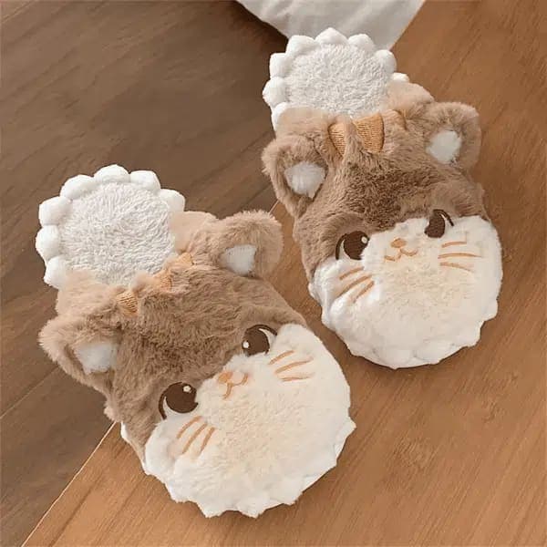 Cute Cat Home Slippers